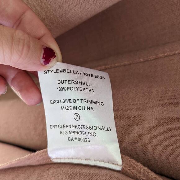 Sosken Studios Bella Knit Duster Cardigan Sweater Oversize Rose Pink Medium Top - Picture 6 of 10